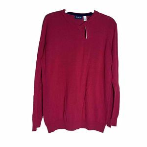New Children's Place Boys Size 16 XXL Solid Red  Sweater V Neck Long‎ Sleeve